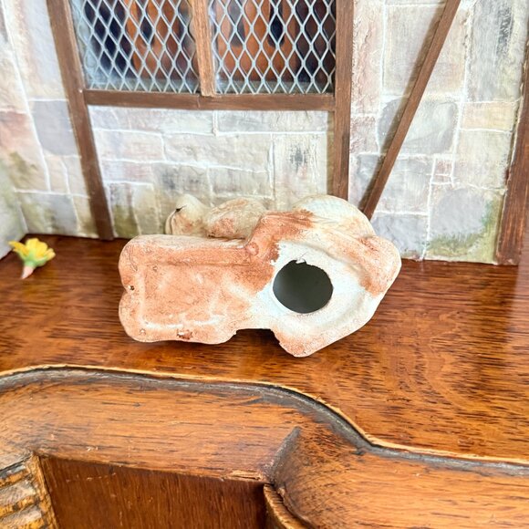 Vintage Porcelain Dog with Glass eyes - Picture 13 of 13